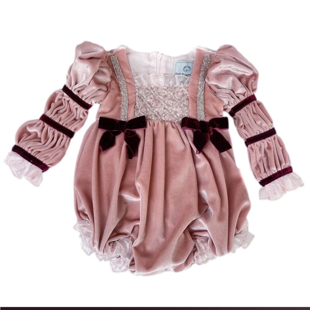 Petite Maison Kids - Juliette Velvet Romper